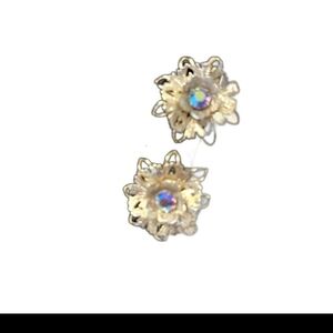 Elegant Gold Floral Earrings